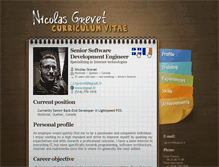 Tablet Screenshot of nicolasgrevet.com
